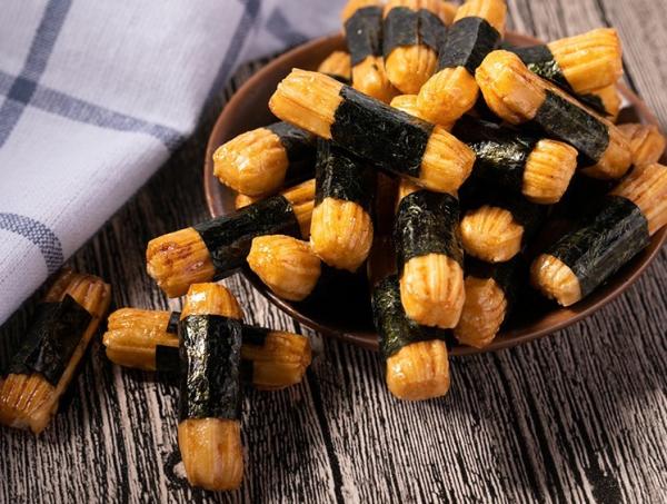 Asian Inspired Crispy Seaweed Rice Crackers Grain Snack