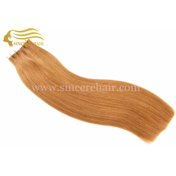 55 CM 2.5 Gram Straight Tape In Hair Extensions for sale, 22" Straight Brown Doulble Sided Tape Remy Hair Extensions For Sale 22 Inch Remy Double Drawn Tape In Hair Extensions - 55 CM #99J Seamless Tape Hair Extension 2.5 G X 20 PCS for sale