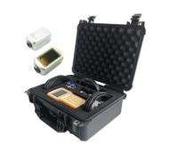 Alojamento ultrassônico Handheld do ABS do medidor de fluxo do tempo de passagem do CMC 0.25mm/S