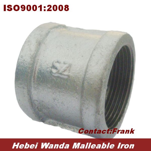 galvanized banded malleable iron socket BS thread,NPT thread
