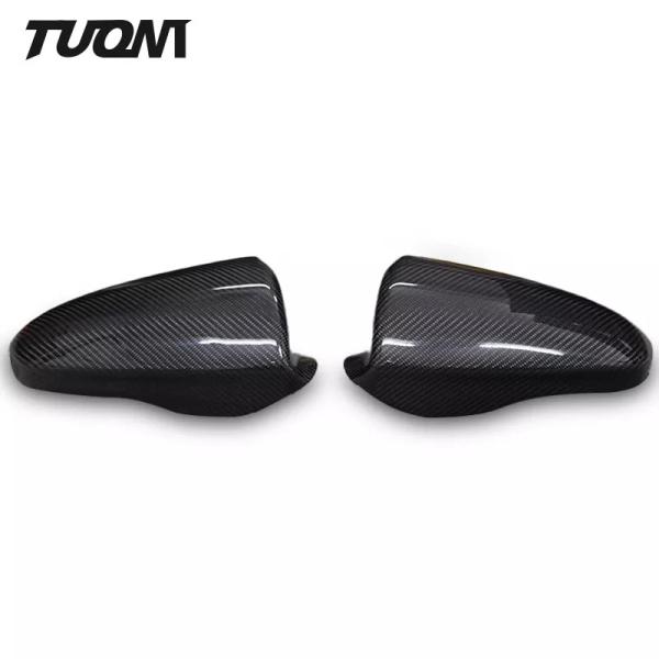 Black Door Mirror Covers Carbon Fiber Side Cap Rear View Replacement For BMW M2 M3 M4