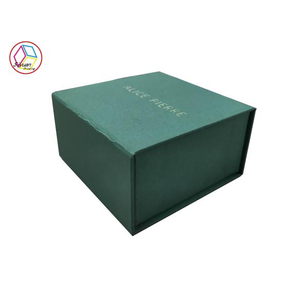 Hot Stamping Flip Cardboard Jewelry Gift Boxes With Foam Insert