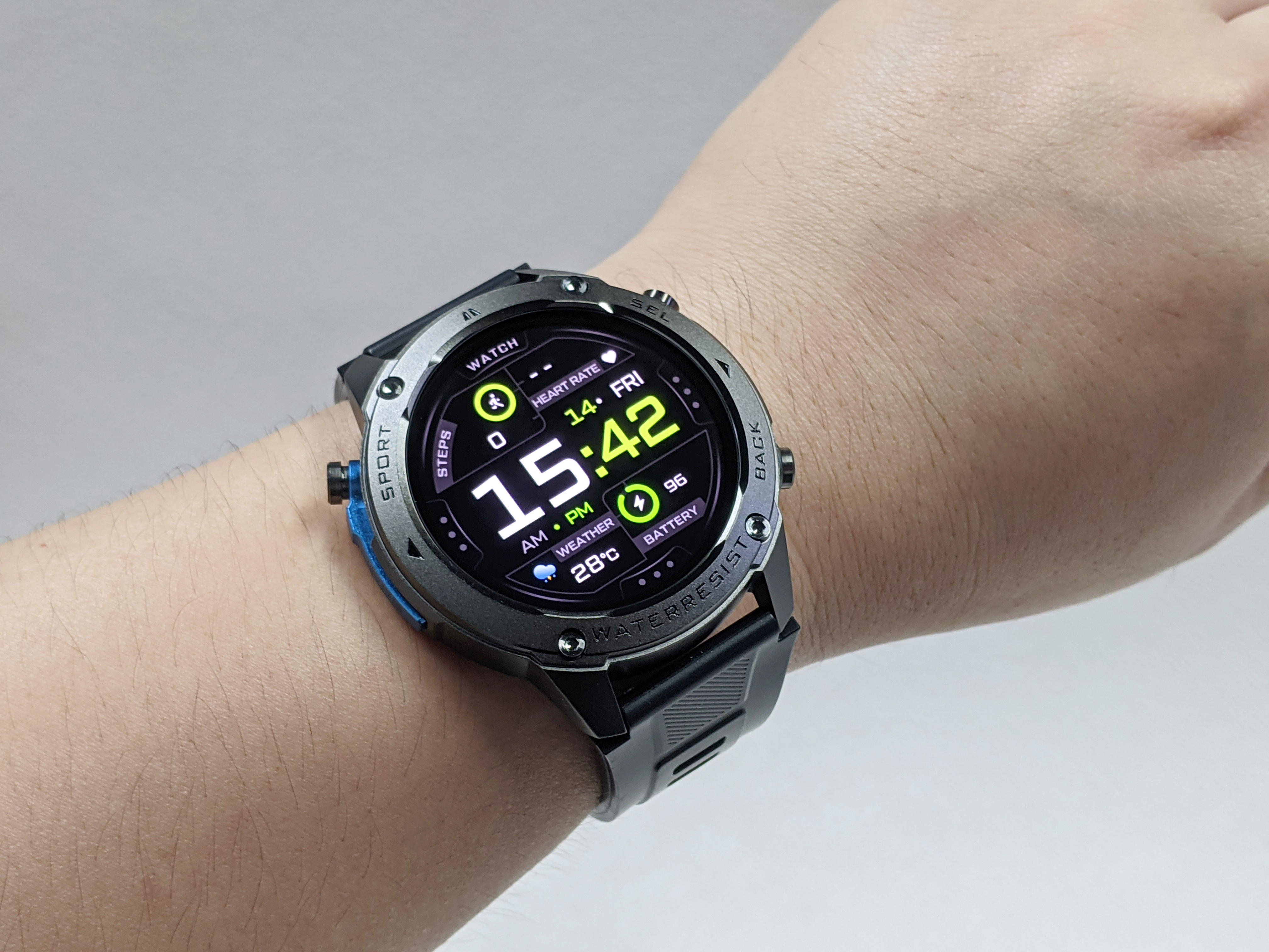DM56 Smart Watch | Multi‑GNSS GPS | Compass Barometer Altimeter | 5 ATM Waterproof | Bluetooth Voice Call | 1.43'' AMOLED Screen