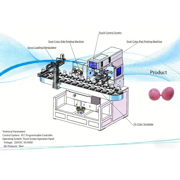 Fully Automatic Servo Pad Printing Machine Double Sided Printing Machine