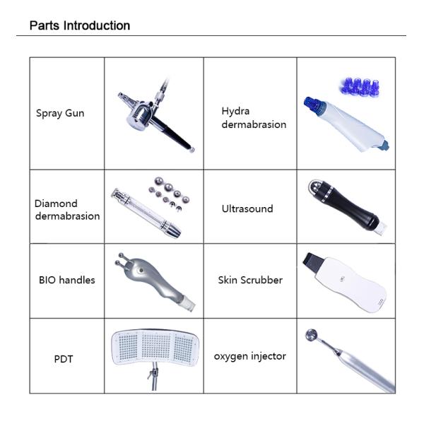 8 dans 1 soins de la peau hydrauliques de Dermabrasion Microdermabrasion de machine faciale multifonctionnelle de beauté