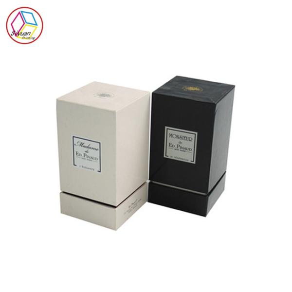 Folha de ouro elegante da caixa de presente do perfume que carimba o estilo da forma do papel revestido