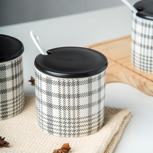 Multifunctional Tea Coffee And Sugar Pots In Ceramic Kitchen Canisters For Food Storage