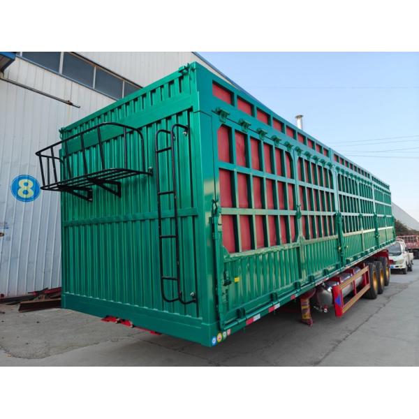 Grade Heavy Duty Self-dumping Cattle Carrier Trailer for Livestock Transport Truck