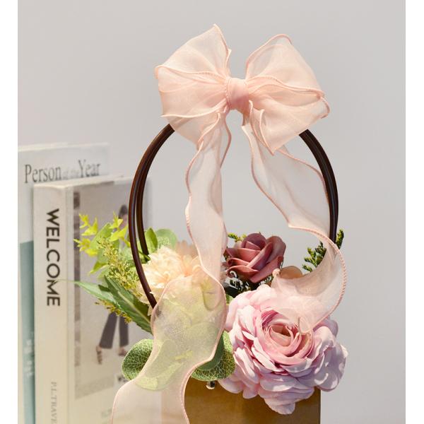 Simple Bilateral Gauze Gifts Wrapping Flower Fishtail Organza Ribbon