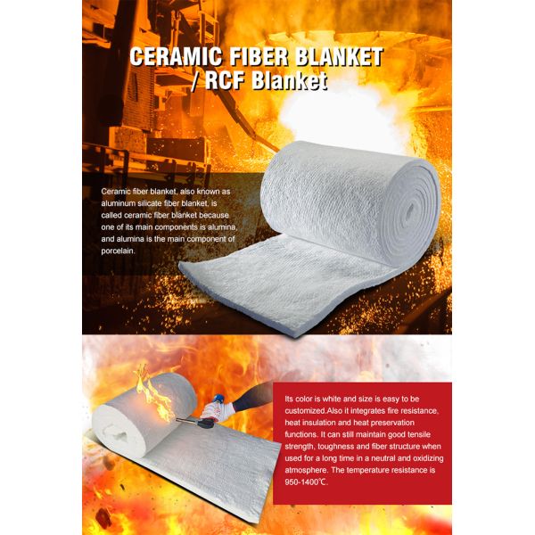 High Temperature Ceramic Fiber Blanket Thickness 25mm 50mm Kiln Insulating Blanket