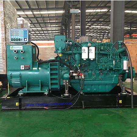 Grupo de gerador diesel marinho refrigerar de ar Cummins com pre - alarme da temperatura de ponto alto