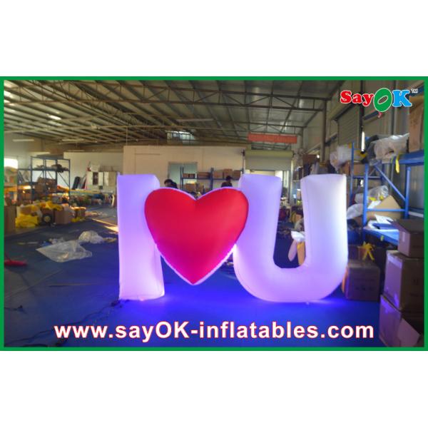 Décoration gonflable attrayante blanche d'éclairage drôle pour l'événement