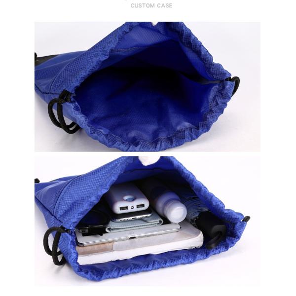 Large Capacity Waterproof Drawstring Backpack with External Frame and Durable Material