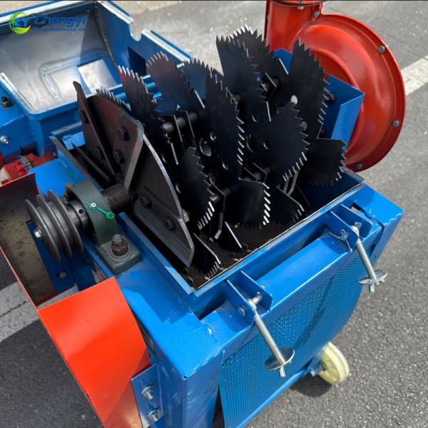Heavy Duty Steel Chaff cutter with grinder Reliable Forage Processor Shredder Feed Use