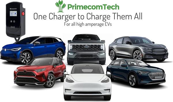 220 Volt Charging Piles for Tesla and All EV Brands 30 39 Feet Length with Adjustable Charging Speed