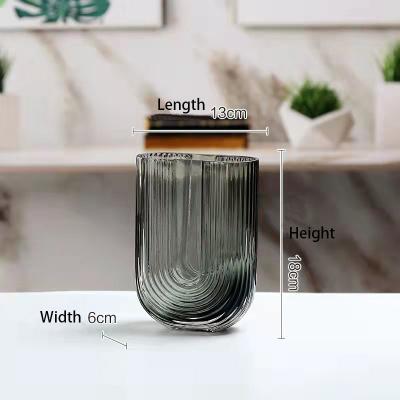 Vaso de vidro estilo 18cm A adição perfeita à sua coleção de vidro moderno para sala de estar quarto decoração de casa