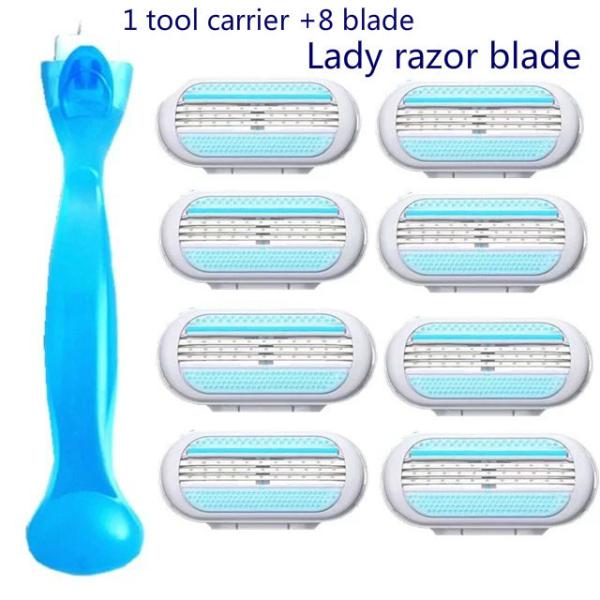 Hot Sale Bathroom Products Hotel Women Face Razor Private Label Triple Blade Razor with Replaceable blade refills