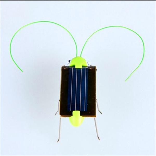 China Best Funny Toy Distributors Mini Toys Stem Educational Gift Plastic Electronic Solar Grasshopper Toys