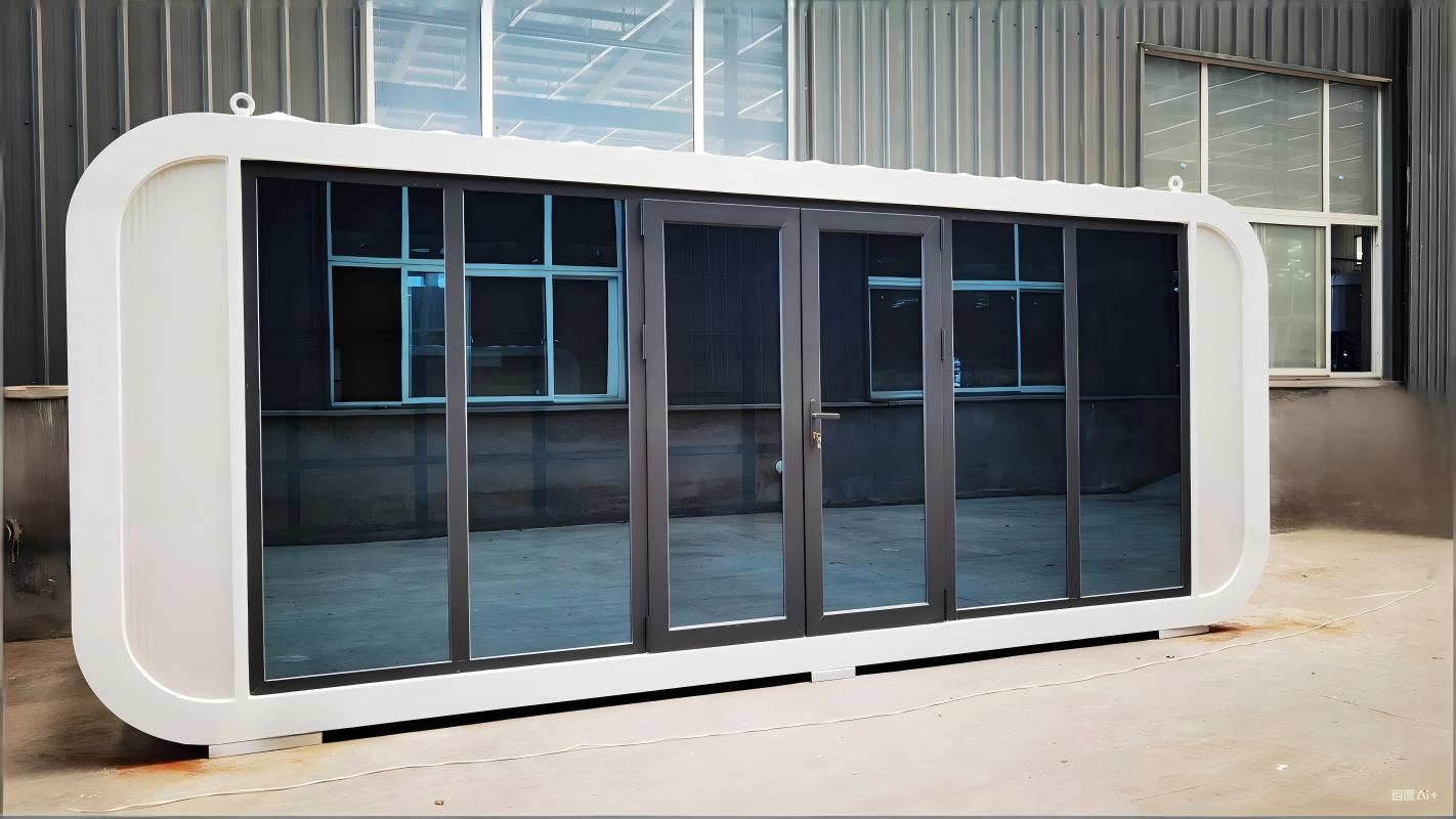 Apple Cabin Movable Modular  Tiny Home Portable Office Pod Prefabricated Steel House for Villa Application Prefab Apple Cabin