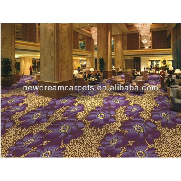 Stock 20% Nylon 80% Wool Five-Star Woven Axminster Carpet for Hotel Lobby Restaurant
