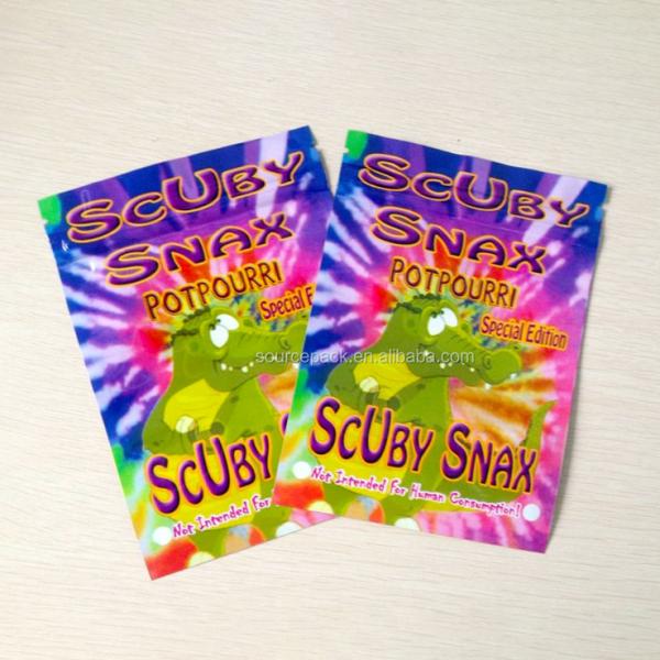Gummies Sweets Mylar Weed Bag Zipper Top Tear Resistant