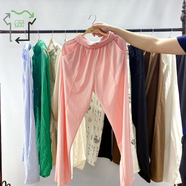 Second Hand Women's Wide Leg Casual Slim Fit Mixed Fit Slimming Versatile Design