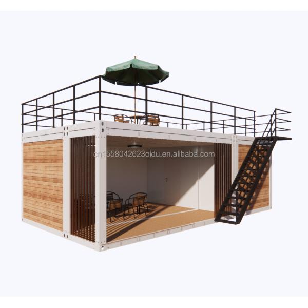 2-Bedroom Container Mobile House 20ft Wooden Luxury Garden Studio with Plane Packaging