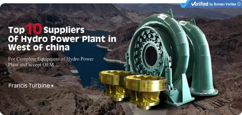50kw-20MW Capacity Stainless Steel Runner Francis Hydro Turbine with 90% Efficiency for Hydropower Generation