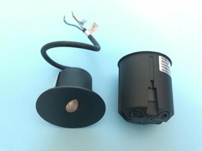 2000K Black Aluminum IP65 Outdoor Recessed Wall Light For Stair Lighting