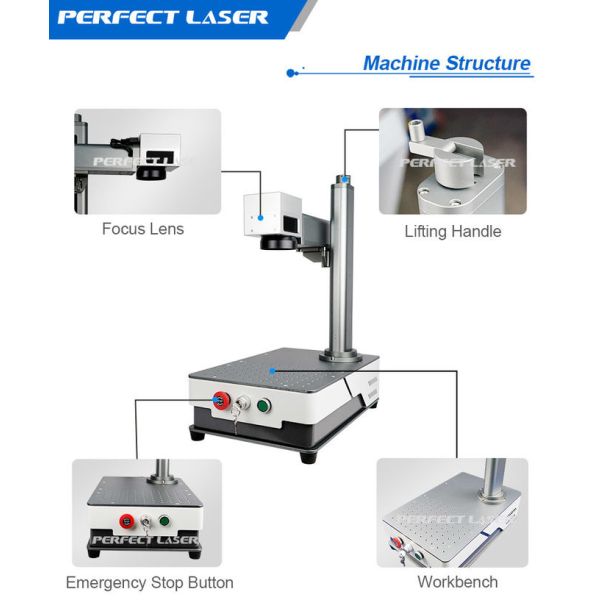 20W Compact Desktop Mini Laser Engraving Machine for Precise Metal Stainless Steel Electronics Marking