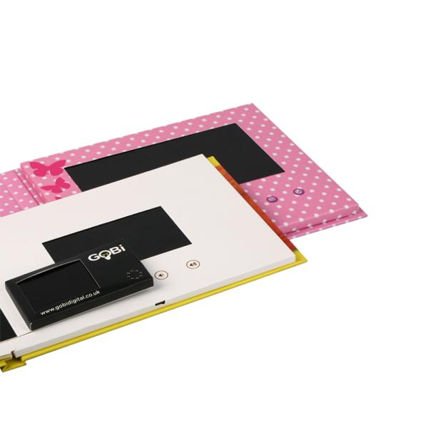 Карта брошюры видео печатания Letterpress, видео- поздравительная открытка 128MB-16GB