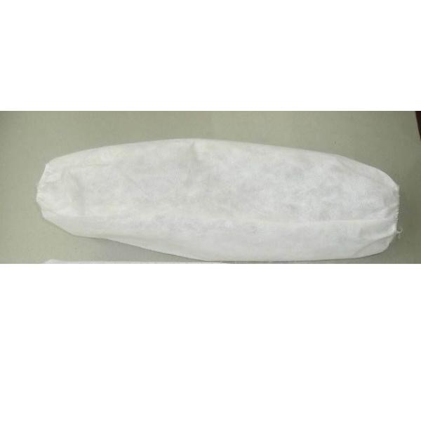 Голубой Nonwoven устранимый рукав покрывает протекторы руки смазывает доказательство со связанным тумаком