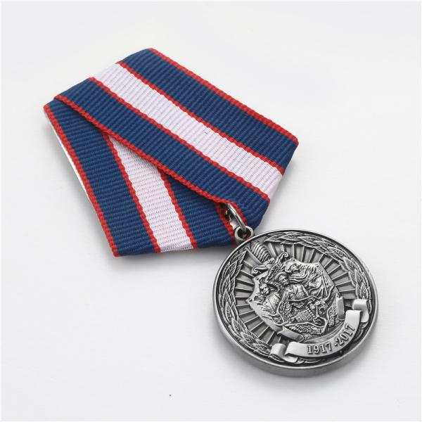 Race Metal Sports Medal Finisher 3D Commendation With Printed Ribbon