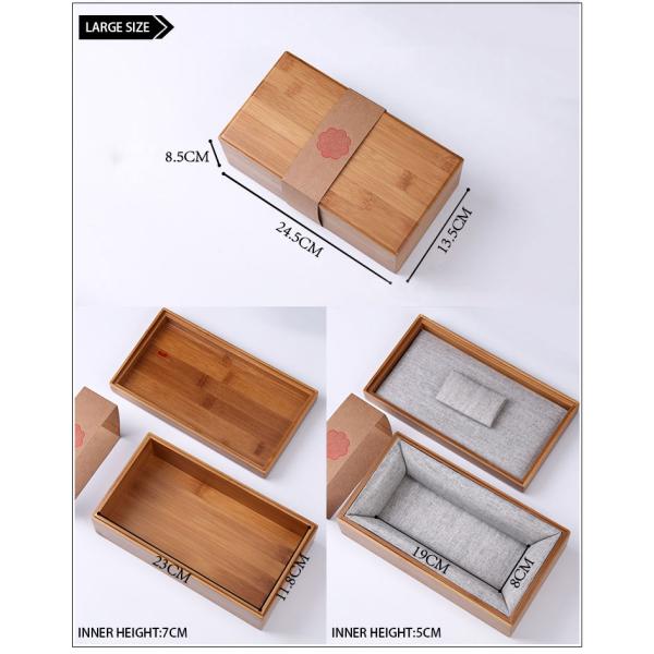Handmade Biodegradable Bamboo Storage Box Gift Crafts Boxes Bamboo or Custom Wood