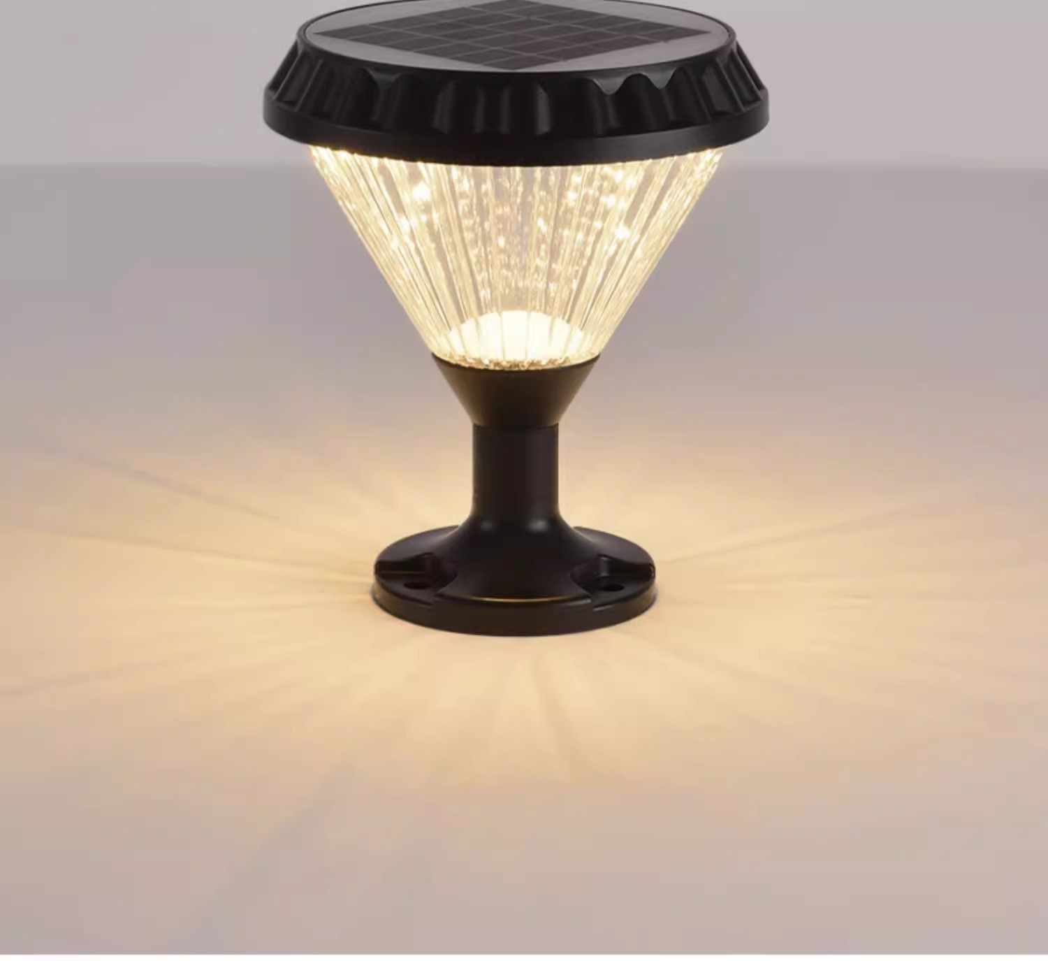 Luces solares impermeables IP65 de ahorro de energía para pilares de jardín y pasarelas