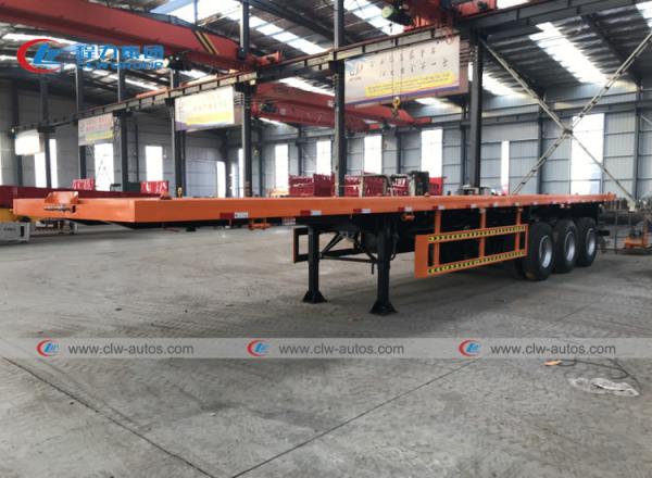 40FT 3 reboque de Ton Container Loading Flatbed Semi do eixo 45