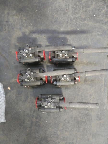 3-Piece Full Bore Forged Steel A105 Ball valve Class 800 1