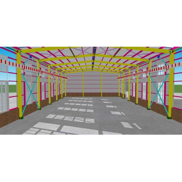 Q235 / Q355 Steel Structure Warehouse Prefabricated Steel Frame Buildings