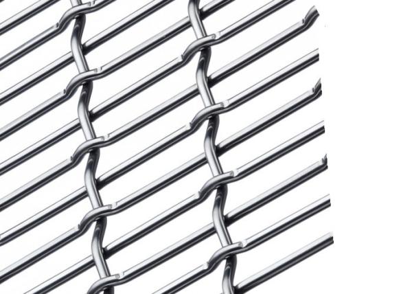 Lock Crimped Decorative Wire Mesh For Waiting Room Partition