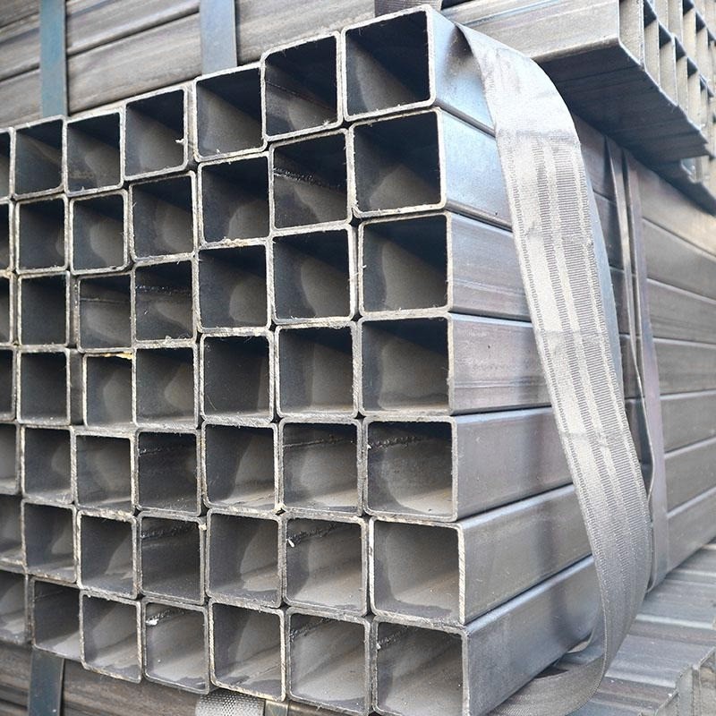 Square Shape Carbon Steel 4x4 Inch Galvanized 12x12 100x100 Tube MS Square Steel Tube Pipe Length 6.4M