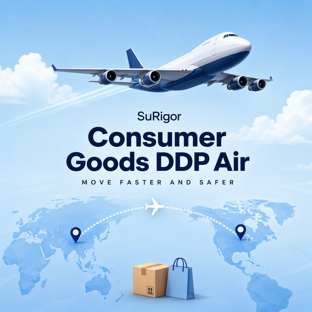 DDP Air Freight Service for Small-to-Medium Volumes with Wide Product Range