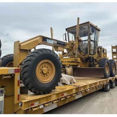 7.5m Turning Caterpillar 140H Motor Grader Road Leveler with 3176C Engine