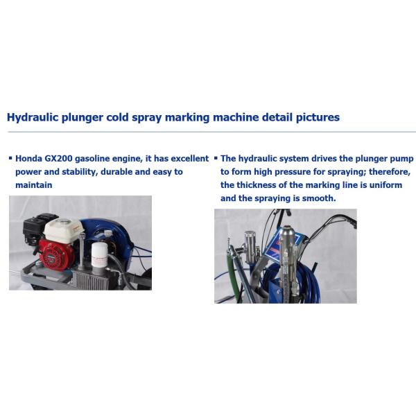 Машина краски для пульверизатора дорожной разметки запаса горючего с бензиновым двигателем GX200 Honda 6.5Hp