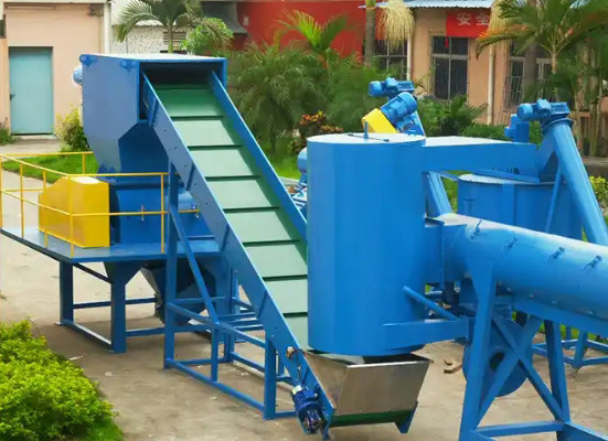Plastic Bottle Recycling PET Plastic Bottle Crusher Cleaning Line Technology