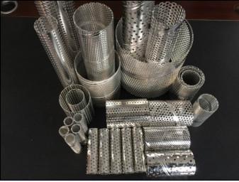 spiral welded 316L perforated center tube stainless steel air 304 center core filter frame