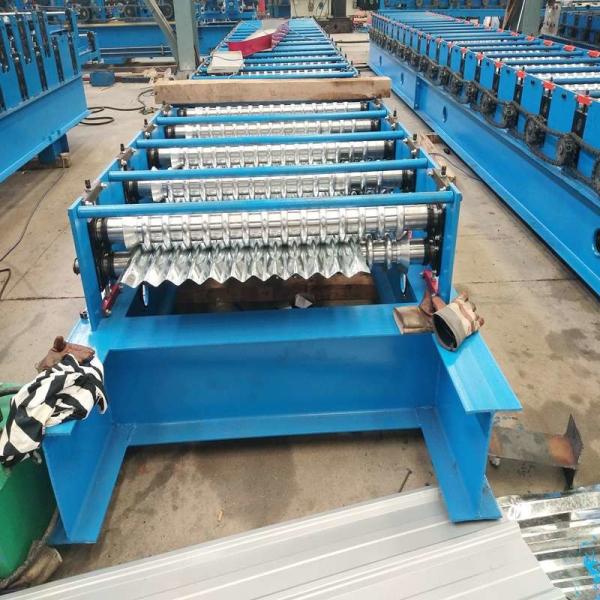 Galvanized Widespan Roof Sheet Roll Forming Machine Feeding Width 1219mm