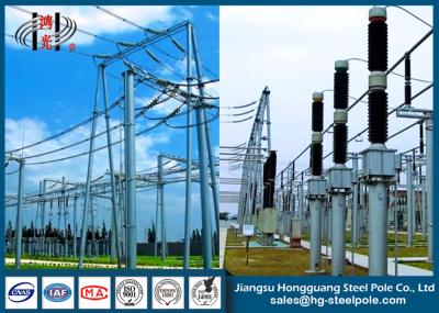 500KV galvanizou as estruturas de Switchyard da subestação tubulares, afilado