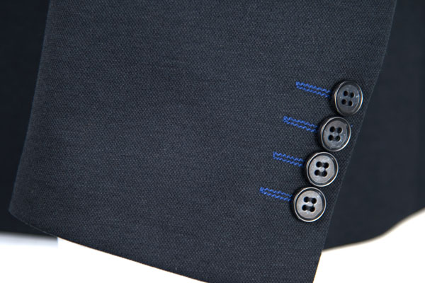 Spring And Autumn Mens Slim Fit Suit Blazer Navy Business Long Sleeves