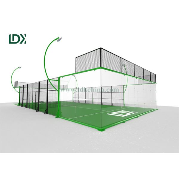 2025 New High-Quality Panoramic Glass Panel Tennis Court, Manufacturer Custom Sales
