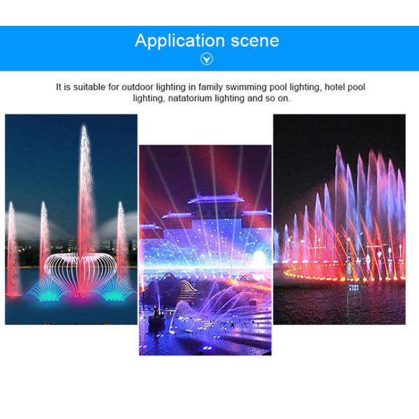 Белые света кольца фонтана СИД DC 24V Wateroof IP68 SS316L 6000K цвета